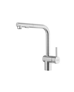 Franke ATL-PO-304 Atlas Neo 1.75 GPM Deck Mounted Single Hole Pull Out Kitchen Faucet in Stainless Steel