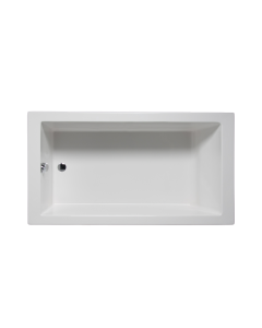 Americh WR6030ADAT-WH Wright 6030 ADA Tub Only in White, factory installed 3 side molded tile flange with Left Hand drain