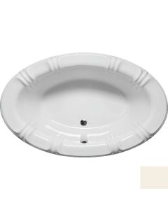 Americh SP6642TA3-WH Sandpiper 66 Inch Oval Airbath II Bathtub with a Tiered Tub Deck in Biscuit