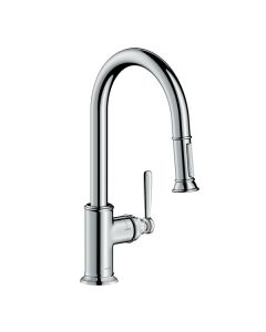 Axor 16581001 Montreux 2-Spray HighArc Kitchen Faucet, Pull-Down, 1.75 GPM in Chrome