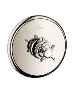 Axor 16816831 Montreux Thermostatic Trim with Cross Handle, Highflow in Polished Nickel
