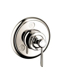 Axor 16832831 Montreux Trio/Quattro Diverter Trim with Lever Handle in Polished Nickel