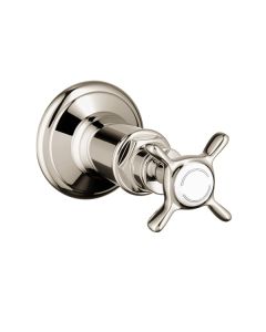 Axor 16873831 Montreux Volume Control Trim with Cross Handle in Polished Nickel