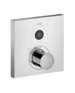 Axor 36714001 ShowerSelect Square Thermostatic 1-Function Trim in Chrome