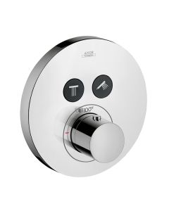 Axor 36723001 ShowerSelect Round Thermostatic 2-Function Trim in Chrome