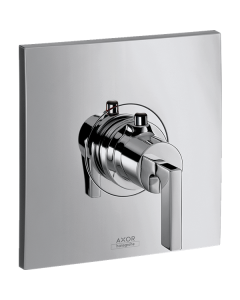 Axor 39711001 Citterio Thermostatic Trim with Lever Handle, Highflow in Chrome