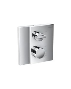 Axor 46750001 Edge Thermostatic Trim with Volume Control in Chrome