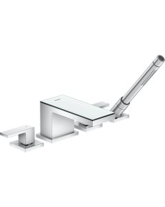 Axor 47430001 MyEdition 4-Hole Roman Tub Set Trim with 1.75 GPM Handshower in Chrome / Mirror Glass