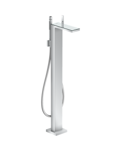 Axor 47440001 MyEdition Freestanding Tub Filler Trim with 1.75 GPM Handshower in Chrome / Mirror Glass