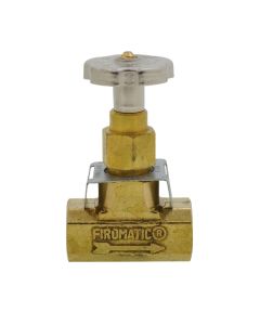 Firomatic 12810 3/8" FPT Globe Fusible Inline Brass Straight Valve