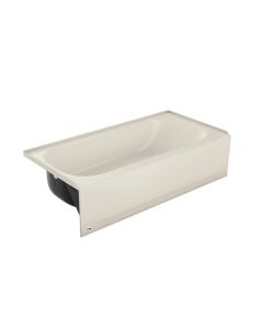 Bootz 011-3364-96 Aloha 60" x 30" Porcelain Enamel Alcove Right Hand Drain Bathtub in Biscuit