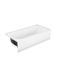 Bootz 011-3364-00 Aloha 60" x 30" Porcelain Enamel Alcove Right Hand Drain Bathtub in White