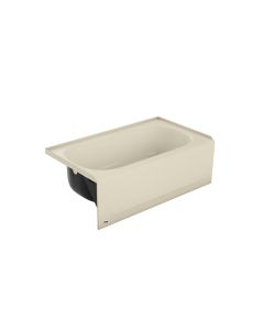 Bootz 011-3378-06 Honolulu 46.5" x 27" Porcelain Enamel Alcove Right Hand Drain Bathtub in Bone