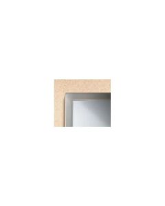 Bobrick B2902060 20 Inch W x 60 Inch H Angle Frame Plate Glass Mirror - Welded Corners