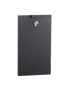 Bobrick B-3513.MBLK 0.6-Gallon Recessed Sanitary Napkin Disposal in Matte Black