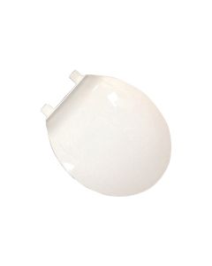PlumbTech 201-00 Standard Plastic Top Mount Round Closed Front Toilet Seat with Cover in White
