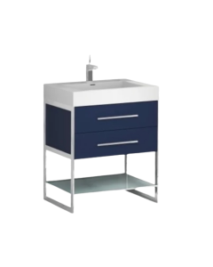 Madeli B810-24-001-SA-PC Silhouette 23-5/8" W X 22" D X 33" H Vanity in Polished Chrome