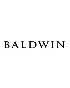 Baldwin 0671.190 Forged Brass House Number 1 in Satin Black