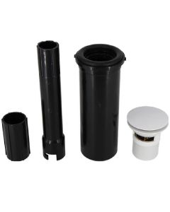 Mountain Plumbing BDWOF-DSTRIM/MB Tub Docking Station - Freestanding Tub Drain Rough-In - Trim Kit with Overflow in Matte Black