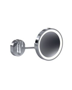Baci & Remcraft BJR-30-CHR Double Arm Wall Mirror with LED Light in Chrome