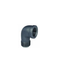 3" Black Malleable Elbow 90° Street