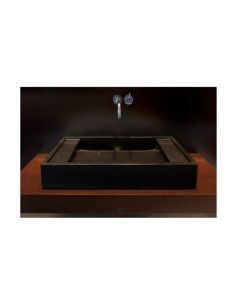 Rapsel BMVL027  Lavatory Lavasca-28" X 18" in Black Marble                                                                                                             