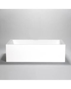 Blu Bathworks BT0104-01M Metrix 2 BluStone 60''L X30''W X18''H Freestanding or Alcove Rectangular Tub in White Matte