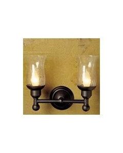 Newport Brass 12-52HC/10B Annabella Single Light Wall Sconce With Hurricane Etch Shade in Oil Rubbed Bronze