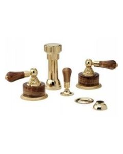 Phylrich K4241/004 K4241SB Four Hole Bidet Set In Satin Brass