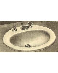 American Standard 3302015G Lavatory Sink Self Rimming 20 X 17 One Hole In Black