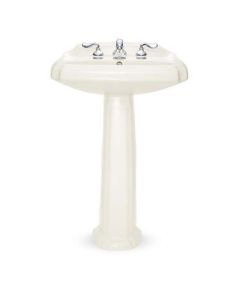 American Standard 731007-400.165 Antiquity Vitreous China Pedestal Leg (Pedestal Leg Only), Silver