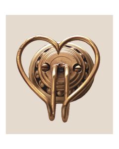Herbeau 230252 Pompadour Coat Peg in Old Gold (Lacquered)