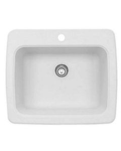 Kindred KGSLA2225/9GP 26 X 23 Single Bowl 1 Hole Undermount Kitchen Sink In Granite