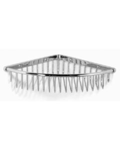 Samuel Heath N36-GXL-SSF Extra Large Corner Shower Basket in Satin Nickel N36/GXL.SSF