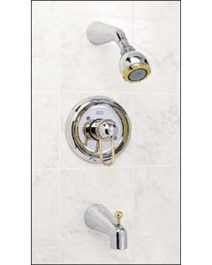 American Standard T077.502.002 Amarilis Single Handle Pressure Balanced Tub And Shower Trim, Polished Chrome