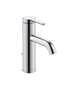 Duravit C11020001U10 C.1 Single Hole Bathroom Faucet with Pop-Up Drain Assembly, 1 GPM in Chrome