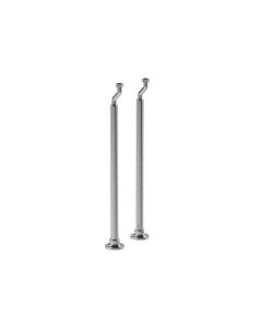 Lefroy Brooks C1-2664-NK Standpipe Sleeves with Adjustable Base Plates for C1-2650, CW-2651, CB-2651, C1-2600, CW-2601, CB-2601 in Silver Nickel