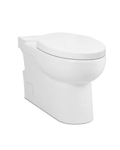 Icera C-3240-C.01 MALIBU II Elongated Toilet Bowl with Seat and Cover in Gloss White (Tank Sold Separately)