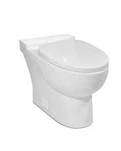 Icera C-3255.01 MALIBU I 1.28 GPF 10" Rough-in Elongated Toilet Bowl with Seat and Cover in Gloss White (Tank Sold Separately)