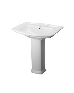 Barclay C/3-490WH Washington 27-1/4" Height Pedestal Only for Lavatory Sink in White (Sink Sold Separately)