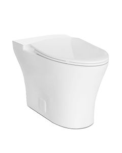 Icera C-3690.01 MUSE Elongated Toilet Bowl with Seat in Gloss White (Tank Sold Separately)