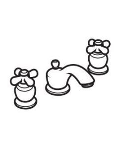 Moen R4575BP Monticello Inspirations two-handle bathroom faucet in Black