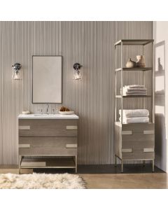 Robern CC2030D4TF68SC Craft Series 20" W X 30" H X 4" D Thin Framed Metal Medicine Cabinet in Iron Black Finish with Slow-Close Hinges