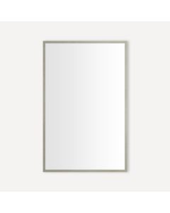 Robern CC2030D4TF69SC Craft 20" W x 30" H x 4" D Thin Framed Metal Medicine Cabinet in Brushed Pewter with Slow-Close Hinges