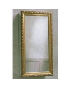 Robern CDW1526GW CDW Series Medicine Cabinet 26"H x 15"L x 4"D Framed, Non-Handed in Gold / White, 1 Door