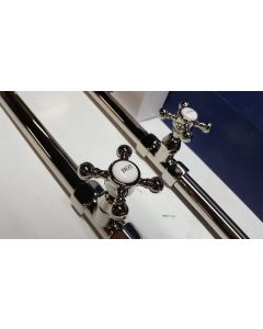 Cheviot 3970XL-PN Free Standing Heavy Duty Water Supply Lines with Stop Valves - Extra Long