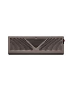 Continental Industries 180B 18" Sunburst-Style Baseboard Diffuser, Plate Damper, Brown, Steel, USA