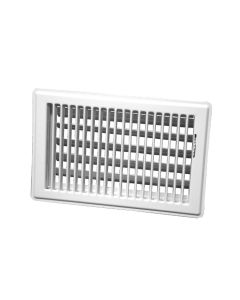 Continental Industries 28W 0612 6" X 12" Rolled-Face Floor Register, White, Steel, USA