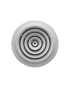 Continental Industries P20W0008 8" Flexible Duct, Round, 360 Diffusion, Plastic, White, USA