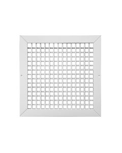 Continental Industries VHGW1208 12" X 8", 3/4" Bar Spacing, Horizontal Roll-Form Rear Bars, White, Steel, USA